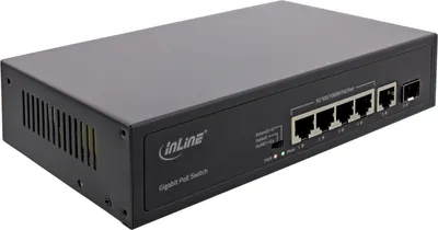 Zdjęcie produktu dla InLine 32305R, Nie zarządzany, Gigabit Ethernet (10/100/1000), Obsługa PoE