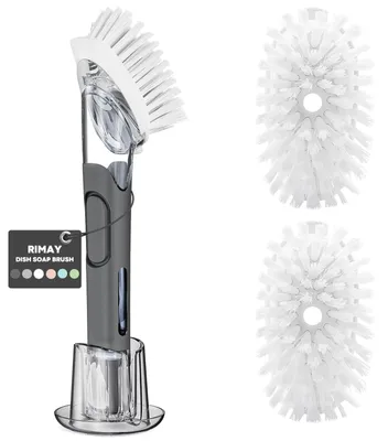 Image de Kit de remplacement pour distributeur de savon, comprenant des brosses de nettoyage et un ensemble de recharges pour brosses (2 pièces)