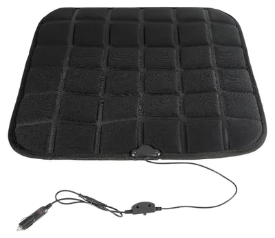 Productafbeelding van Vigevee Autostoelen verwarming, 45x45cm, 12V verwarmingskussen, 15/20W, 45/65°C, met LO, OFF en HI standen en een 1,3 meter aansluitkabel, geschikt voor personenauto's