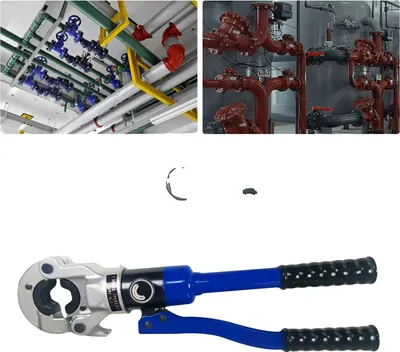 Immagine prodotto di Pinze idrauliche per tubi, materiale in acciaio, forza massima di crimpatura 10T, dimensione matrice 12,7 mm, dimensione matrice 19,05 mm, dimensione matrice 25,4 mm