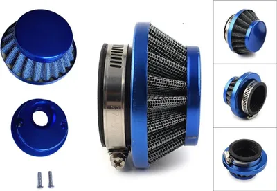 Produktbild von Hochleistungs Sportluftfilter für Quads und Bikes 47/49cc blau incl. Aluadapter