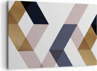 Produktbild von Bild auf Leinwand - Leinwandbild - Einteilig - Abstraktion Muster Diamant - 100x70cm - Wand Bild - Wanddeko - Wandbilder - Leinwanddruck - Bilder - Wanddekoration - Leinwand bilder - AA100x70-4311