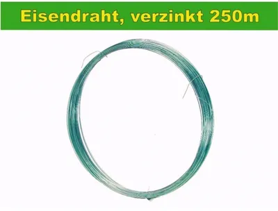 Produktbild von Eisendraht verzinkt 250m Weidezaun Litze