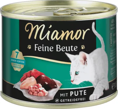 Produktbild von Miamor Feine Beute Pute, Adult, jede Rasse, Türkei, 185 g, Getreidefrei, Ohne Soja