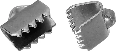 Produktbild von 4 Edelstahl Bandklemmen/Klemmbleche 7x6mm