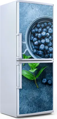 Produktbild von Kühlschrankdekoration  60x180 cm  Aufkleber auf dem Kühlschrank - Frische Beeren in Schale