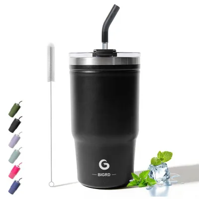 Isolierbecher 591 ml, Edelstahl, auslaufsicher, schwarz