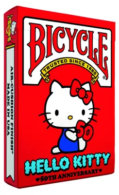 Produktbild von Bicycle® Kartendeck Hello Kitty 50th Anniversary Spielkarten Pokerkarten Single Deck