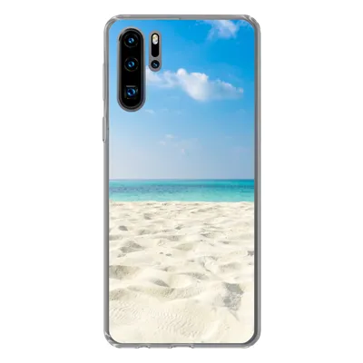 Produktbild von MuchoWow® Handyhülle Schutzhülle Hülle für Huawei P30 Pro Tropisch - Strand - Meer Silikon Softcase Handy Hülle - Schutzdeckel