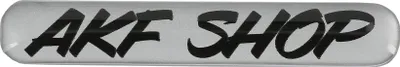 Immagine prodotto di Adesivo in gel - "Akf Shop" Argento/Nero