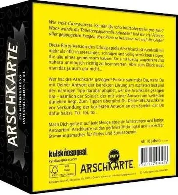Produktbild von Pegasus Spiele Arschkarte Party-Edition
