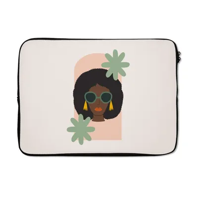 Produktbild von MuchoWow® Laptop Hülle 13 Zoll Porträt - Sommer - Frau Laptoptasche - Laptophülle - Sleeve - Rundumschutz