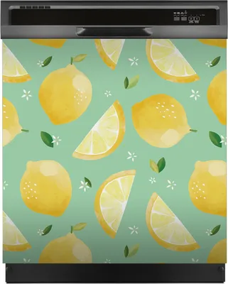 Produktbild von Magnete Dekorative 60x60 cm Küche Magnetmatte Spülmaschine - Tropisch Früchte Zitrone