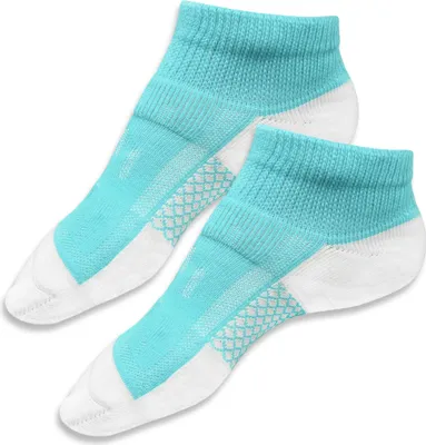Produktbild von Antibakterielle Silber Sneaker Socken, Größe S, türkis/weiß