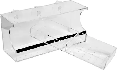 Productafbeelding van Vogelvoederhuisje Transparant - Vogelhuisje Raam - Vogels Voeren - Volledig Zichtbaar - 31.3 x 14.2 x 11.4 cm - Doorzichtig