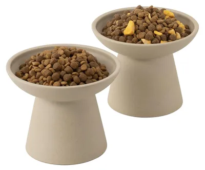 Image de Bol en céramique surélevé pour faciliter l'alimentation de votre chat