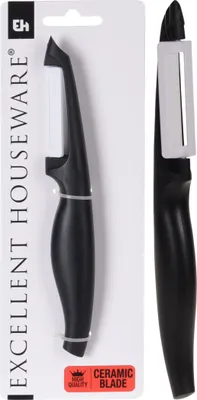 Produktbild von EXCELLENT HOUSEWARE Keramikschäler SPARSCHÄLER aus Keramik Gemüseschäler Obstschäler