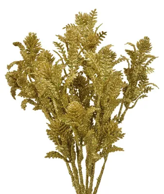 Image de Clayre & Eef Fleur artificielle 35 cm Plastique doré