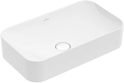 Produktbild von Villeroy & Boch Finion Aufsatzwaschbecken, ohne Überlauf, ohne Hahnlochbank, 600x350mm, 414361RW