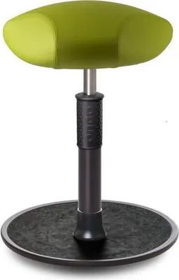 Produktbild von Sitz- Stehhocker Free Regular Triangel Gestrick Hellgrün schwarz /schwarz.