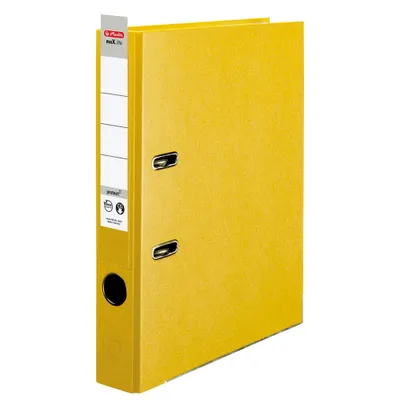Zdjęcie produktu dla Herlitz 05451307, A4, Polipropylen (PP), Żółty, 5 cm, 1 szt.