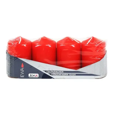 Produktbild von EWA Stumpenkerzen dick 4er Pack - Rot