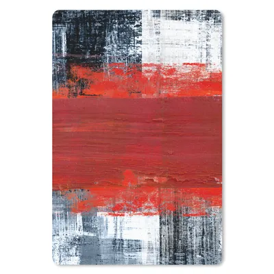 Produktbild von MuchoWow® Mauspad Mousepad Gemälde - Abstrakt - Rot - Öl 18x27 cm - Mousepads - Maus Mat - Pad - Mausunterlage