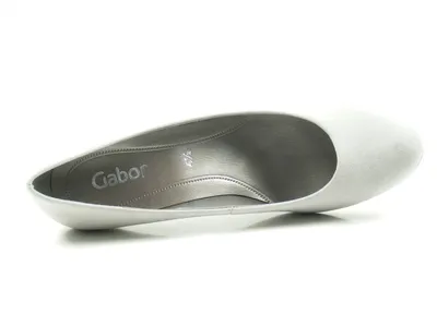 Produktbild von Gabor 85-200 Schuhe Damen Microvelour Pumps Weite F, Schuhgröße:41, Farbe:Grau