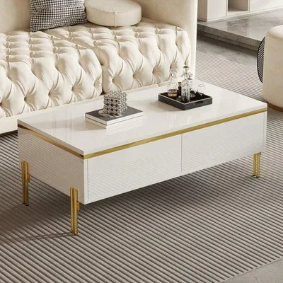 Produktbild von Glänzender Salontisch 100x50cm 36cm Hoch 5 Fuß