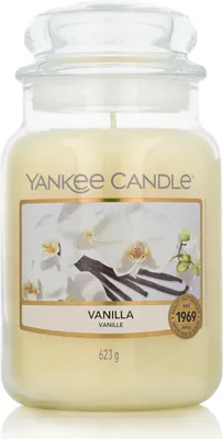 Produktbild von Yankee Candle Vanilla - Große Duftkerze im Glas - 623g