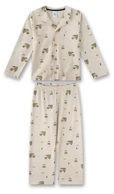 Produktbild von Sanetta Jungen-Schlafanzug beige Feuerwehr 128