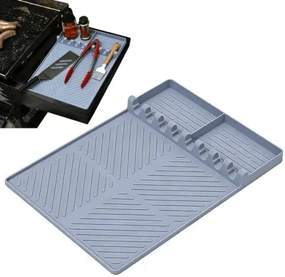 Obrázek produktu pro Silikonová podložka pod gril – neklouzavá podložka na grilování – 40,5 x 29,5 cm