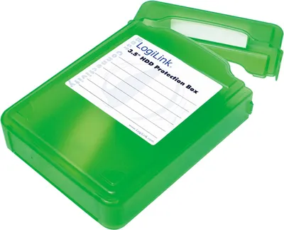 Zdjęcie produktu dla LogiLink UA0133G, Pokrowiec, Zielony, 3.5", Odporny na wstrząsy, Wodoodporny