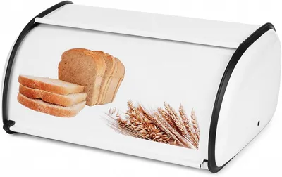Zdjęcie produktu dla Chlebak 36 x 24,5 x 16 cm, biały, stal nierdzewna, do kuchni