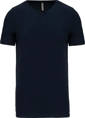 Produktbild von Kariban Herren T-Shirt Kurzarm V-Neck V-Ausschnitt Basic Kurzarmshirt, Größe:S, Farbe:Navy Blau