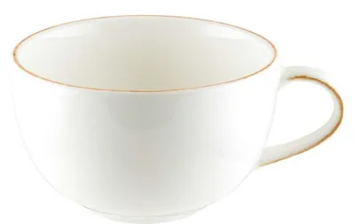 Image de 6 tasses à thé, tasses à café, tasses à cappuccino, en porcelaine, style rétro, marque Bonna, avec soucoupes, capacité de 35 cl