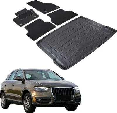 Image de Ensemble Tapis Velours Sur Mesure et Coffre TPE pour Audi Q3 2011-2018