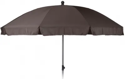 Produktbild von Gartenschirm grau-braun Sonnenschirm 250 cm zerbrechlich