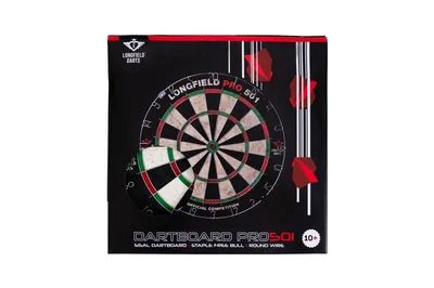Immagine prodotto di Longfield dartboard Pro 501, sisal, toro libero, filo rotondo