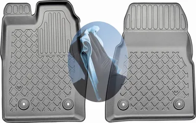 Produktbild von Z521090 TPE-Gummifußmatten kompatibel mit  Ford Tourneo Custom L2 Trend  Kleinbus  2012- 1. Sitzreihe, für manuelles Schaltgetriebe vorgesehen