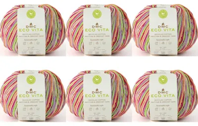 Zdjęcie produktu dla 6x DMC Eco Vita - zrównoważona przędza Multicolor (Color 607)