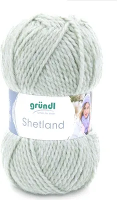 Zdjęcie produktu dla Gründl Shetland,czapka i szalik wełna 100g/170m,80% poliakryl/20% wełna szałwia melanż (02)