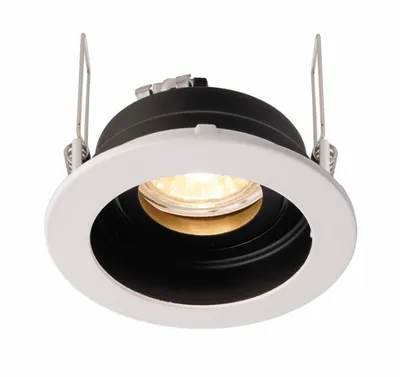 Produktbild von Kapego 110007 Deckeneinbauring Enif , Schwarz / Weiß