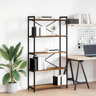Produktbild von Möbel Bücherregal 80 x 30 x 155 cm Holzwerkstoff Altholz - Bücherregale &59719