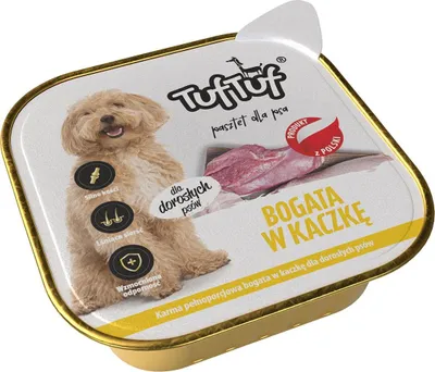 Produktbild von Tuftuf | Feuchtigkeitsspendendes Futter für Hunde - Ente - 300g - Nassfutter - Entenpastete