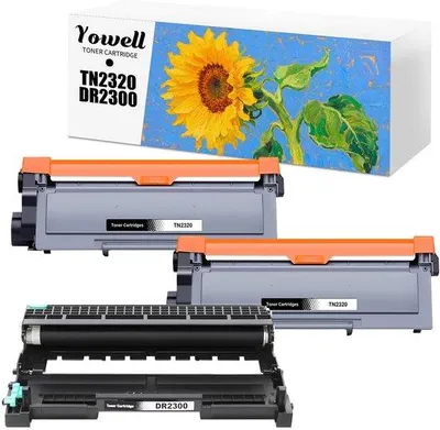 Productafbeelding van Elzusha - 2 Toner TN2320 & 1 Drum DR2300 Set - Compatibel met Laserprinters
