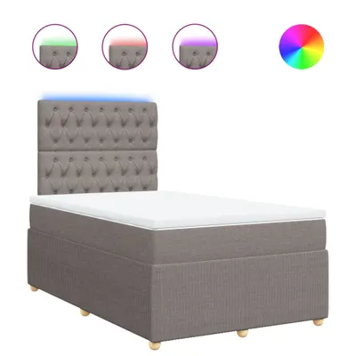 Obrázok produktu pre vidaXL Box spring posteľ s matracom Taupe 120x190 cm látka