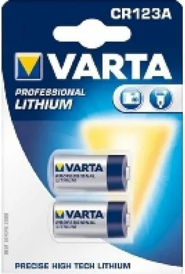 Image de Varta CR123A Pile au lithium 3V - Blister de 2 pièces