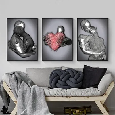 Productafbeelding van Solidchoice - Abstracte Poster van een Afrikaanse Vrouw