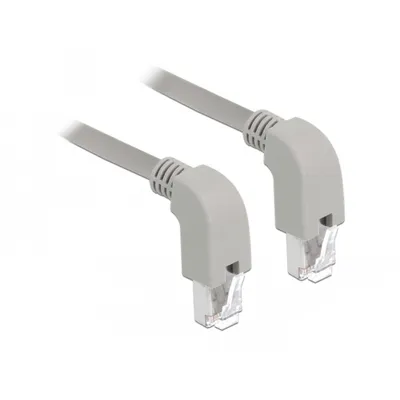 Produktbild von Delock Netzwerkkabel RJ45 Cat.5e SF/UTP unten / unten gewinkelt 0,5 m